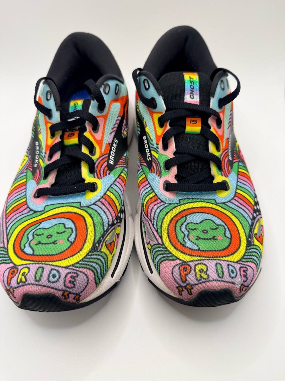 BROOKS Ghost 15 Run Proud Edition Artsy Athletic Women's Running Shoes Size 9 - Picture 5 of 13